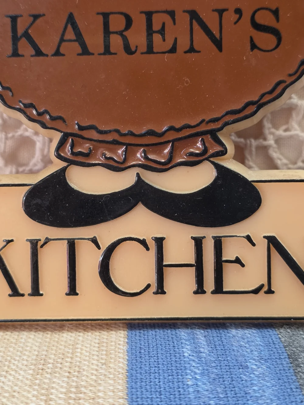 Vintage 1982 Bromac Karen's Kitchen Magnet Retro Kitchen Decor